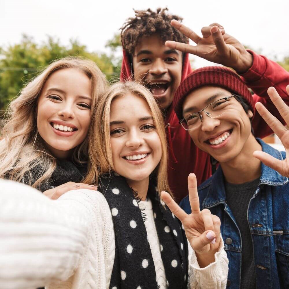 Teens Smiling